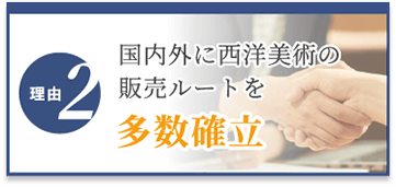 選ばれる理由2　国内外に販売ルートを多数確立